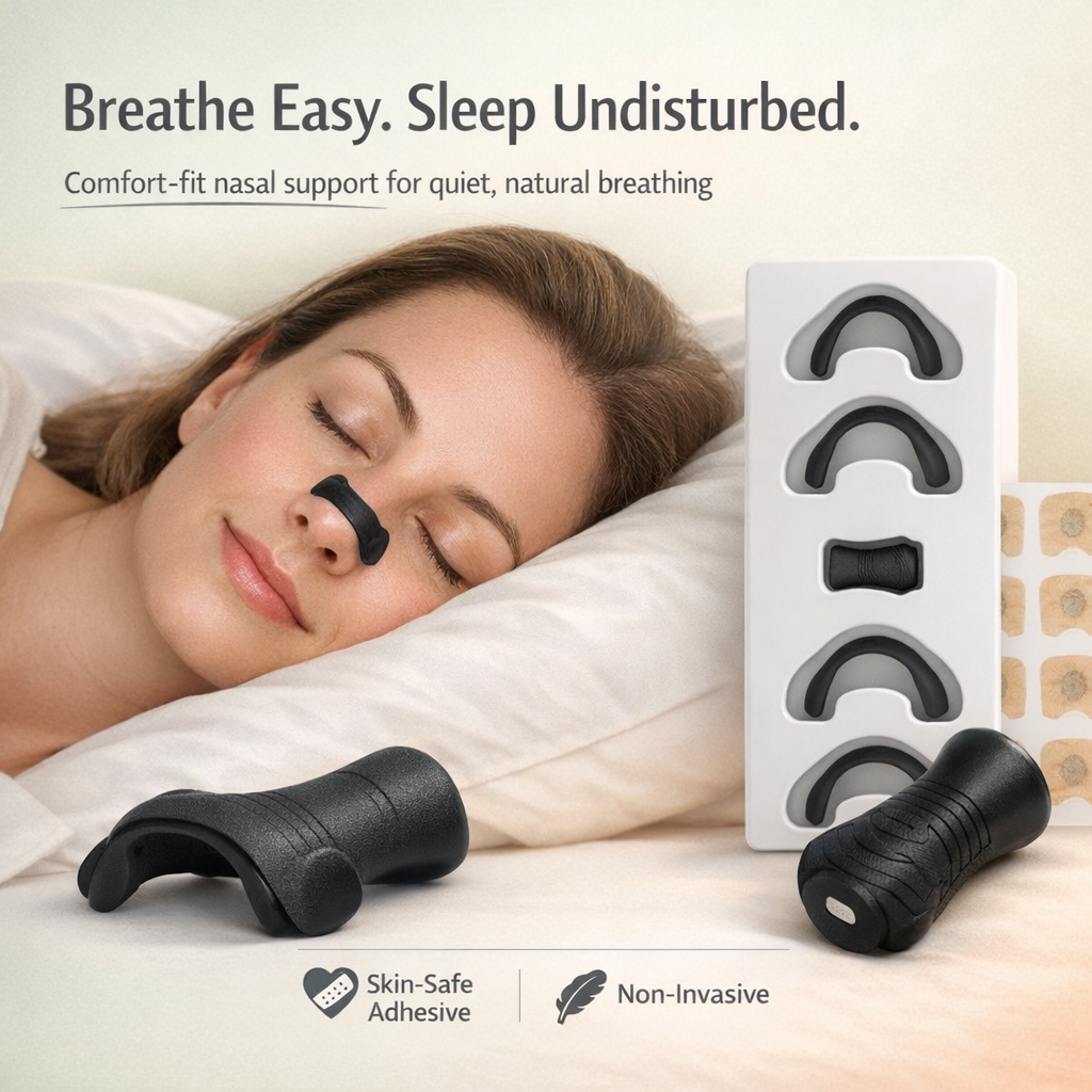 Breathing Nasal Strip Starter Kit – Comfortable Nasal Support for Better Nighttime Breathing