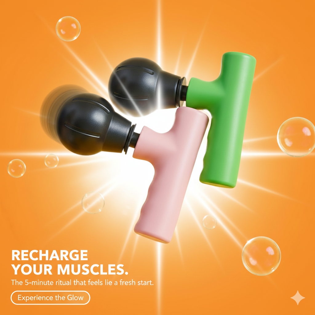 Vitality Mini: Ultimate Portable Massage Gun The 5-Minute Deep Tissue Ritual for Instant Muscle Relief